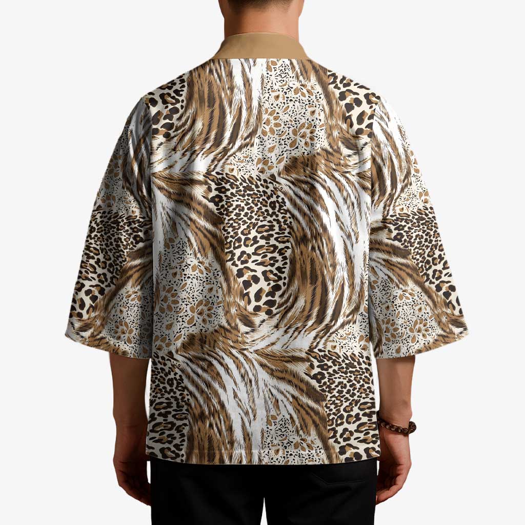 Wild Animal Skins Kimono Leopard Pattern - Wonder Print Shop