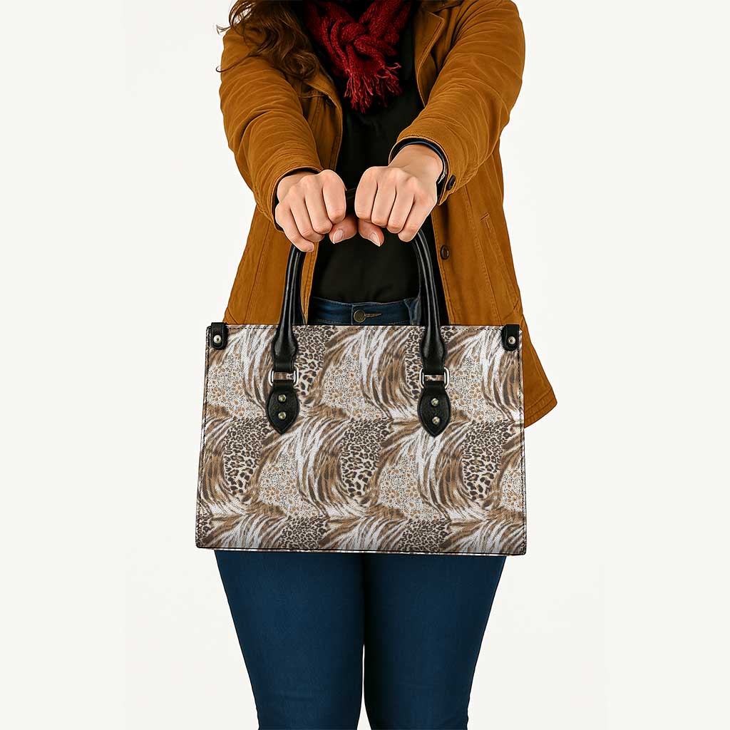 Wild Animal Skins Leather Bag Leopard Pattern - Wonder Print Shop