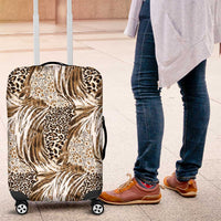 Wild Animal Skins Luggage Cover Leopard Pattern - Wonder Print Shop