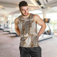 Wild Animal Skins Men Tank Top Leopard Pattern - Wonder Print Shop