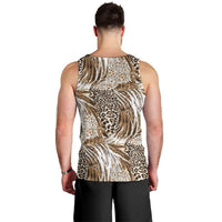 Wild Animal Skins Men Tank Top Leopard Pattern - Wonder Print Shop