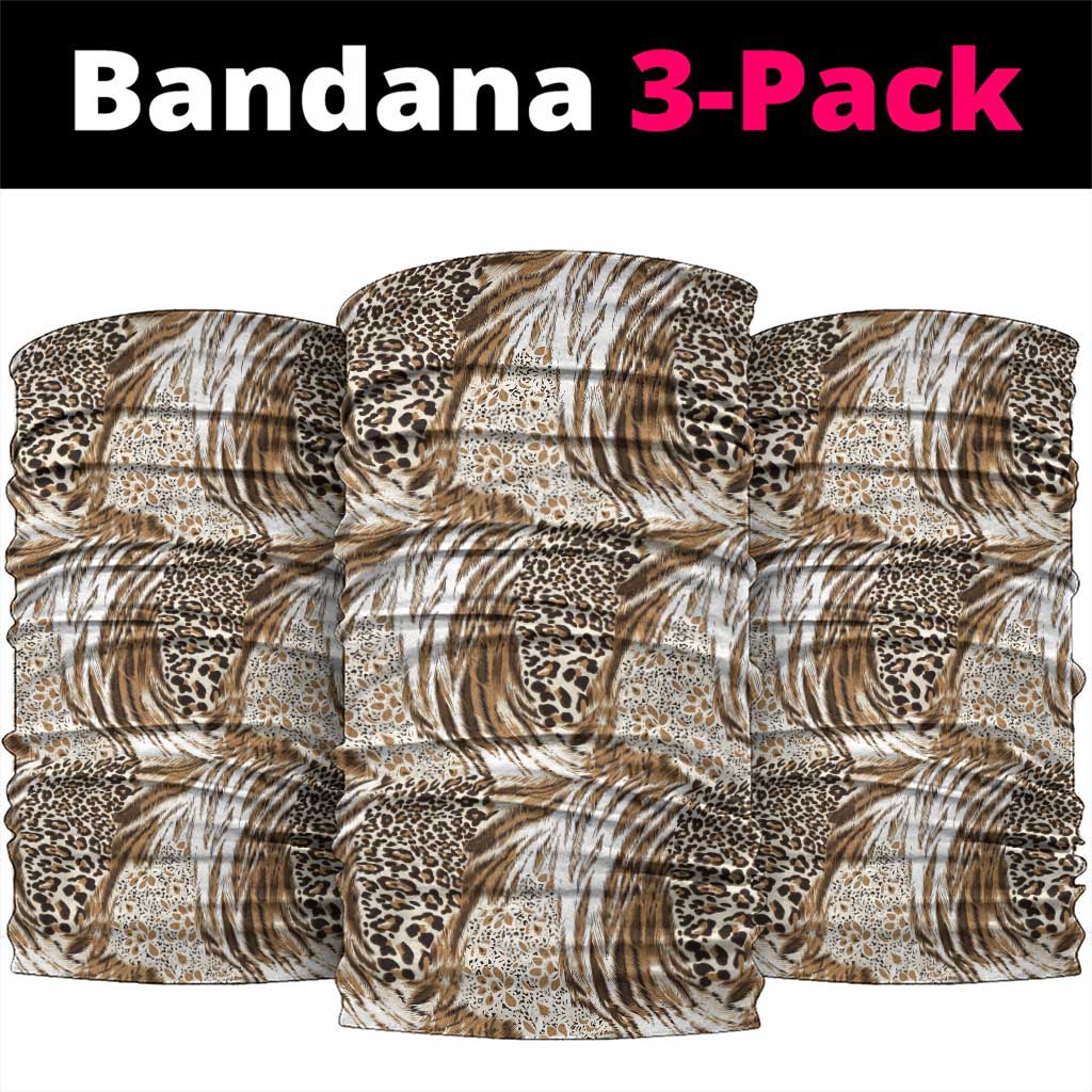 Wild Animal Skins Neck Gaiter Leopard Pattern - Wonder Print Shop