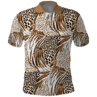 Wild Animal Skins Polo Shirt Leopard Pattern - Wonder Print Shop