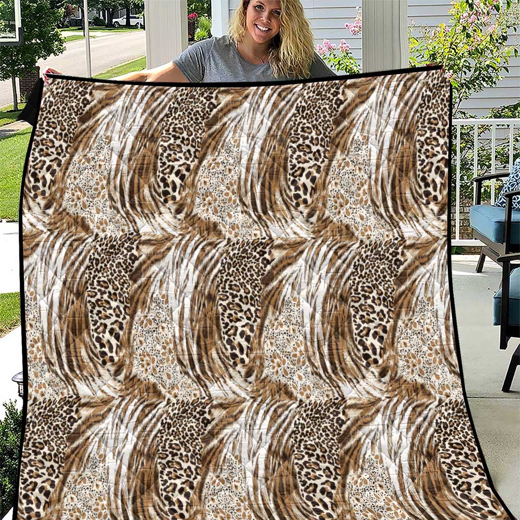 Wild Animal Skins Quilt Leopard Pattern - Wonder Print Shop