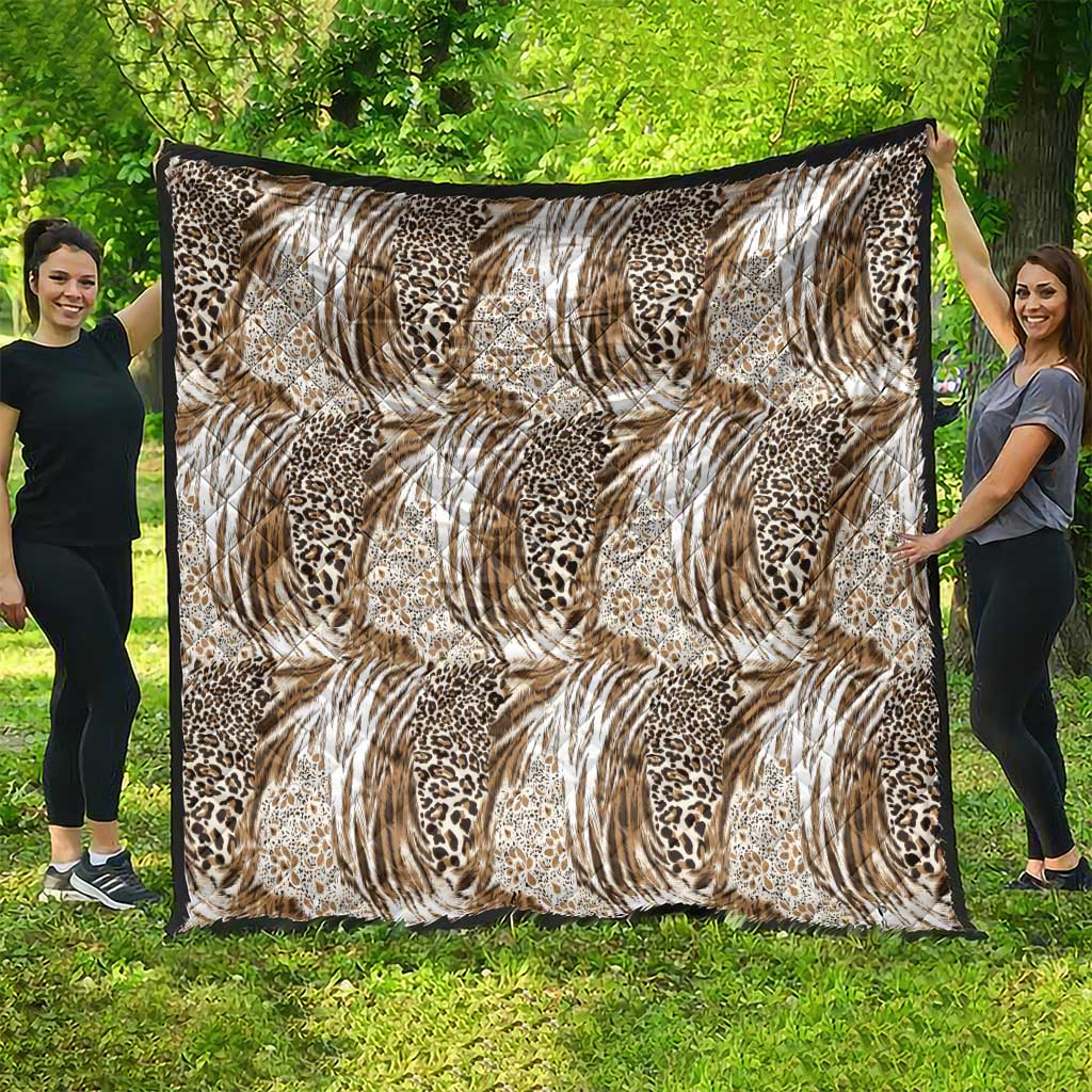 Wild Animal Skins Quilt Leopard Pattern - Wonder Print Shop