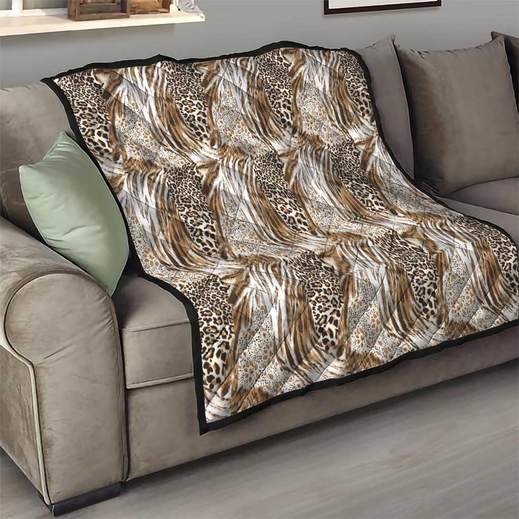 Wild Animal Skins Quilt Leopard Pattern - Wonder Print Shop