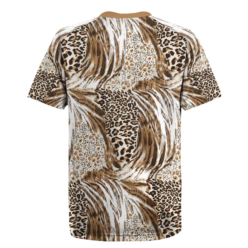 Wild Animal Skins Rugby Jersey Leopard Pattern - Wonder Print Shop