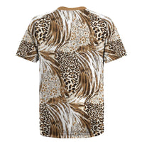 Wild Animal Skins Rugby Jersey Leopard Pattern - Wonder Print Shop