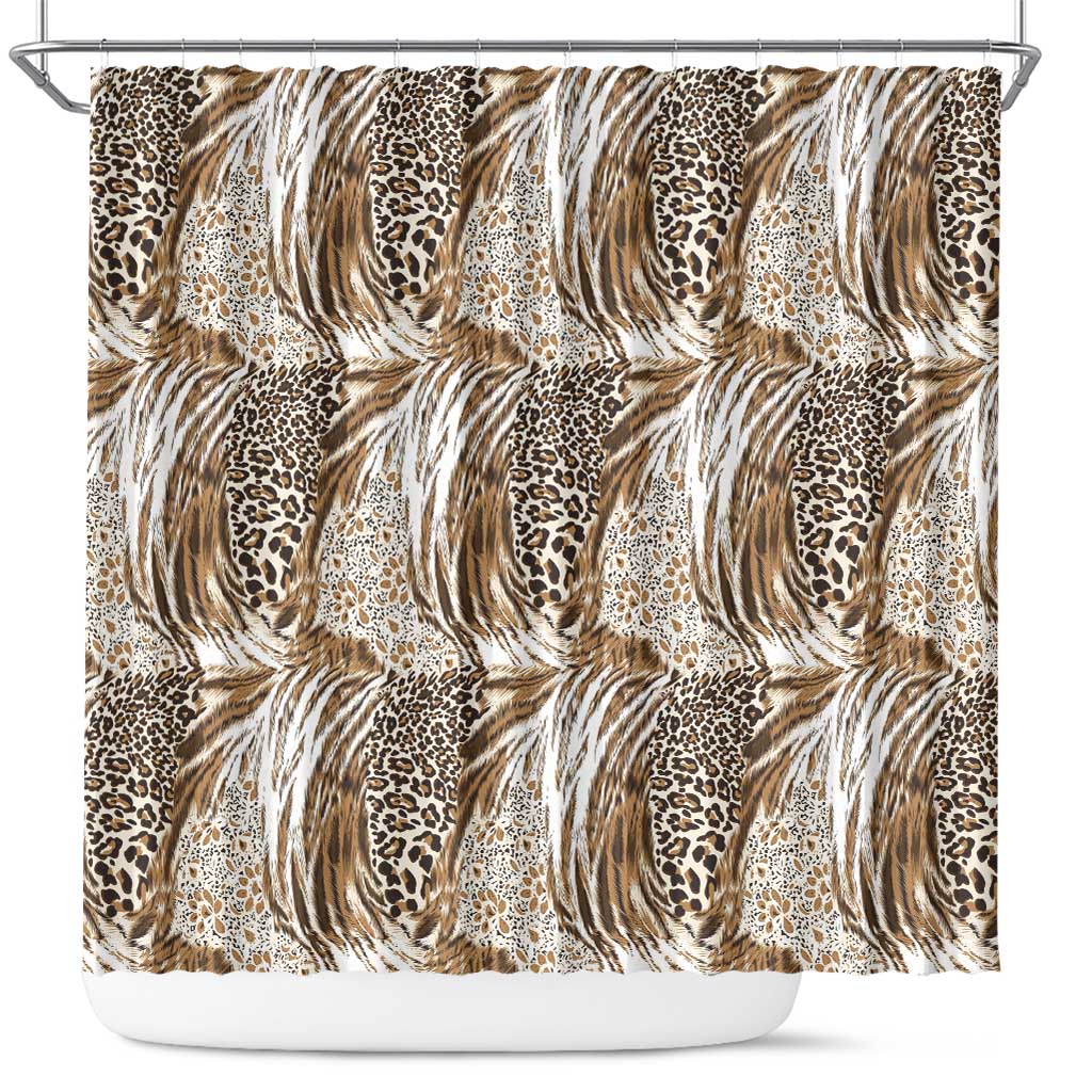 Wild Animal Skins Shower Curtain Leopard Pattern - Wonder Print Shop