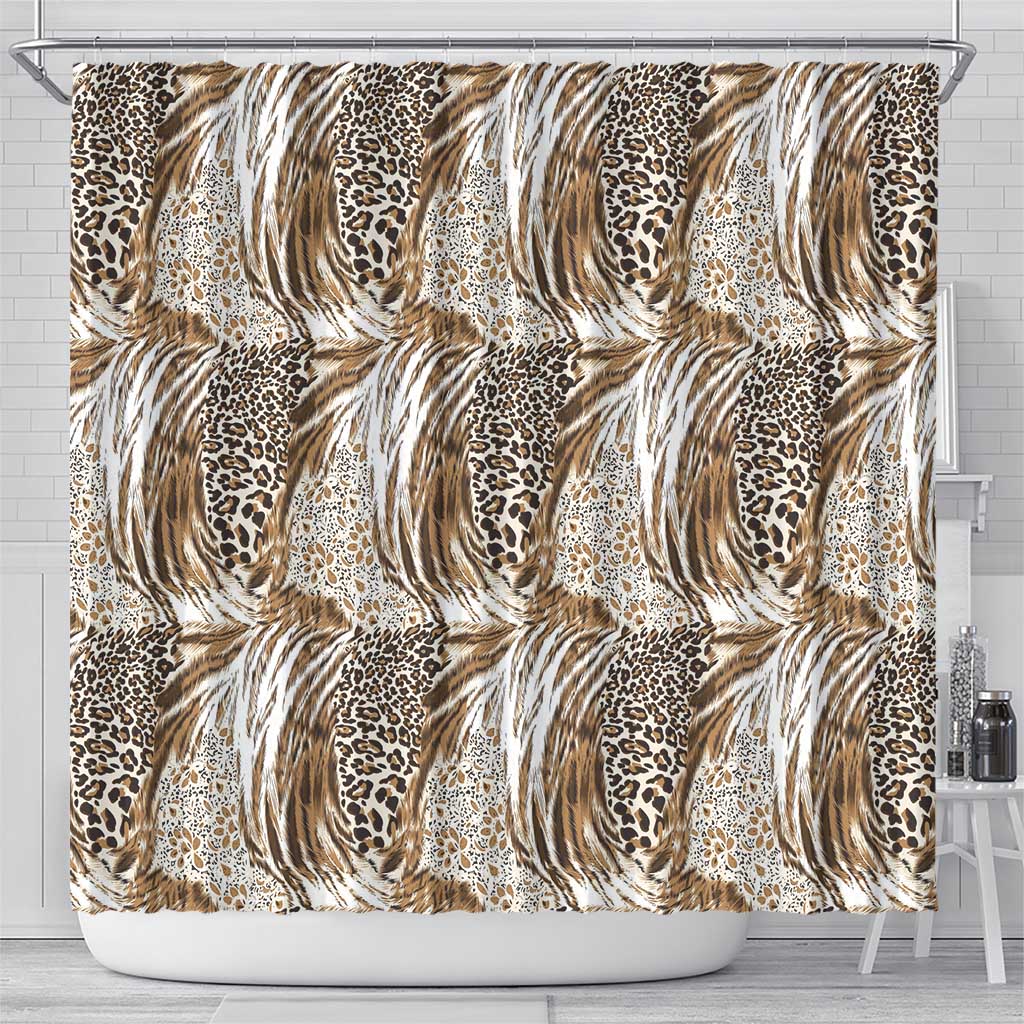 Wild Animal Skins Shower Curtain Leopard Pattern - Wonder Print Shop