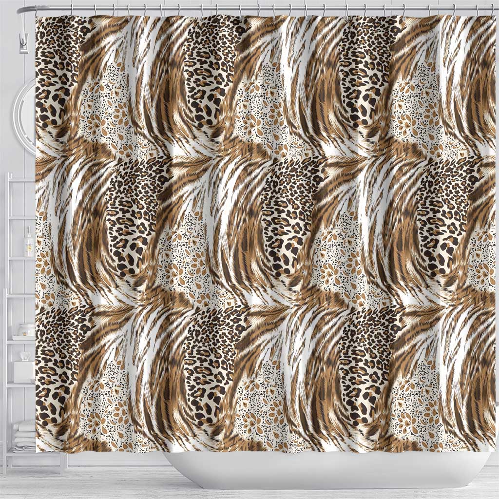 Wild Animal Skins Shower Curtain Leopard Pattern - Wonder Print Shop