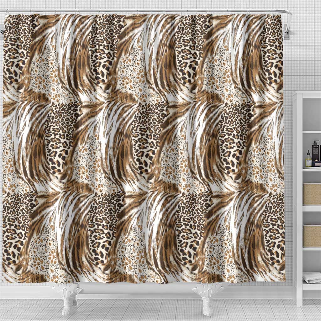 Wild Animal Skins Shower Curtain Leopard Pattern - Wonder Print Shop