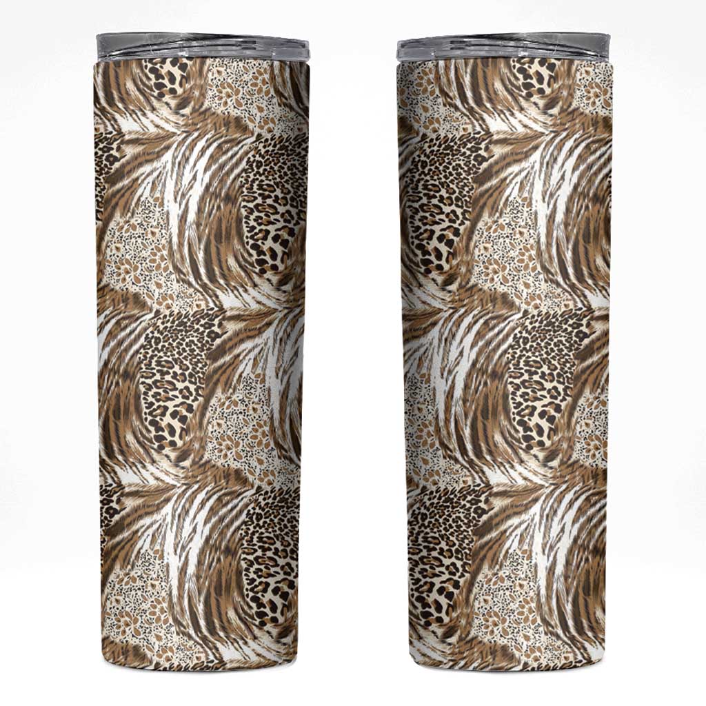 Wild Animal Skins Skinny Tumbler Leopard Pattern - Wonder Print Shop