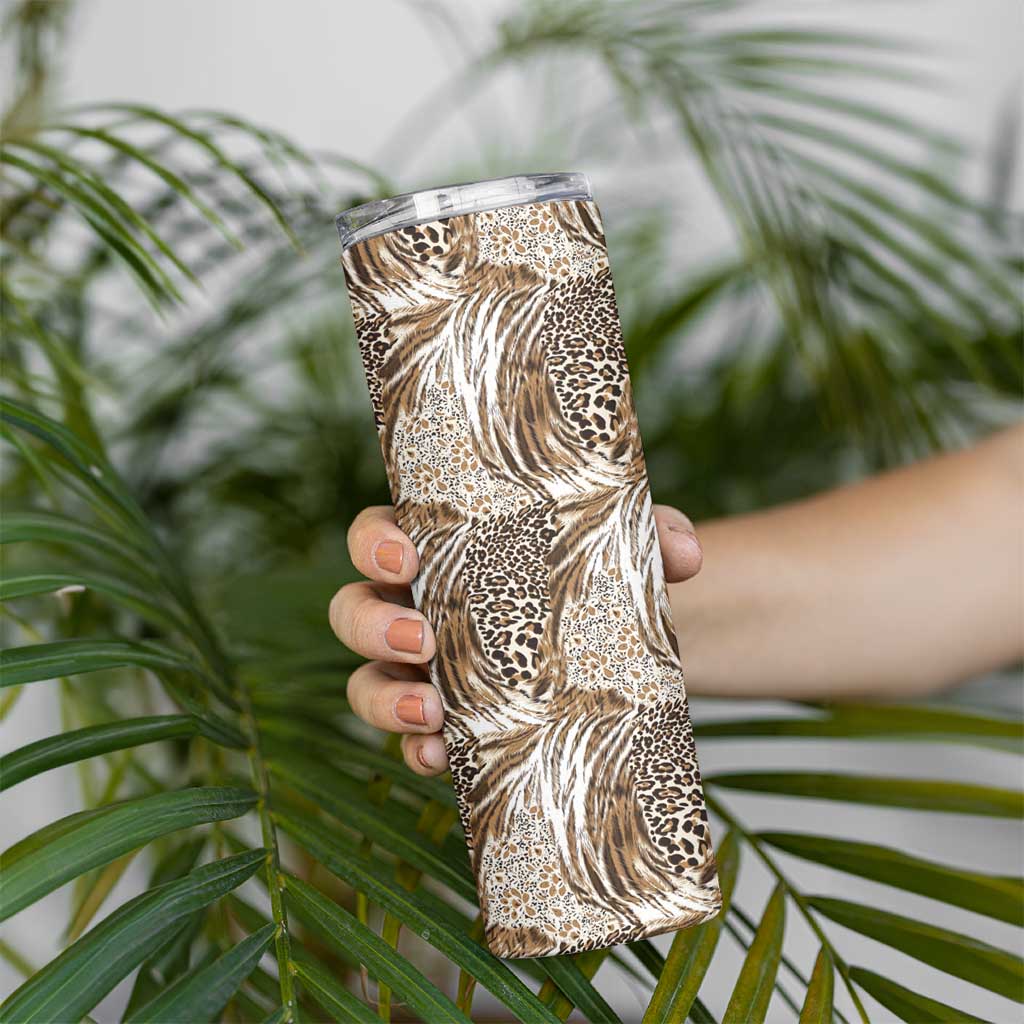 Wild Animal Skins Skinny Tumbler Leopard Pattern - Wonder Print Shop