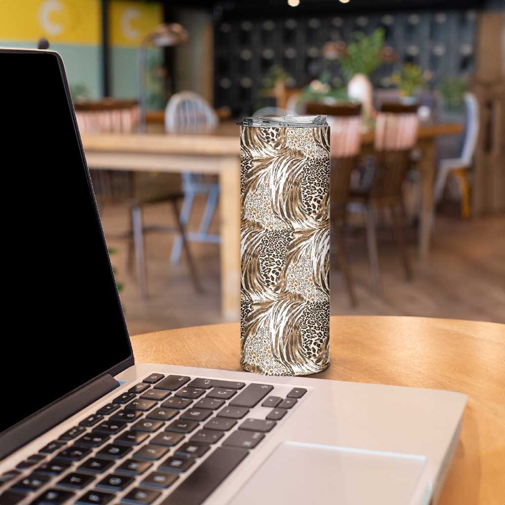 Wild Animal Skins Skinny Tumbler Leopard Pattern - Wonder Print Shop