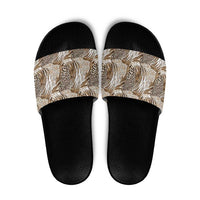 Wild Animal Skins Slide Sandals Leopard Pattern - Wonder Print Shop