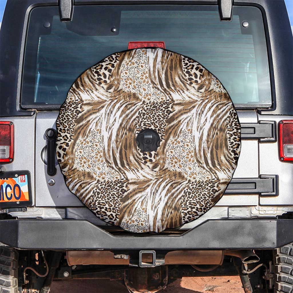 Wild Animal Skins Spare Tire Cover Leopard Pattern - Wonder Print Shop