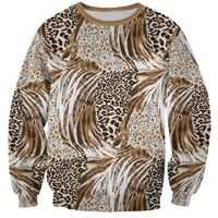 Wild Animal Skins Sweatshirt Leopard Pattern - Wonder Print Shop