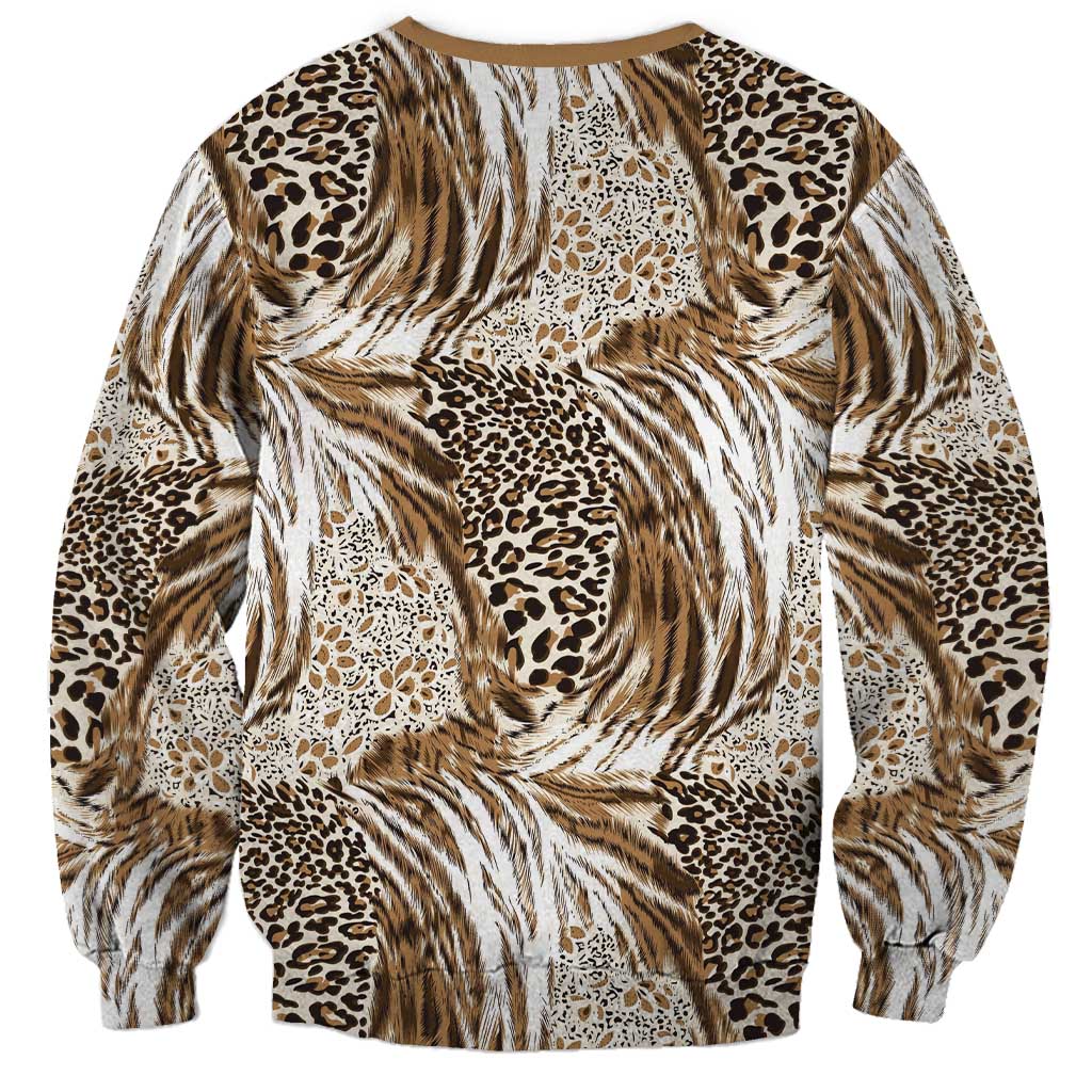 Wild Animal Skins Sweatshirt Leopard Pattern - Wonder Print Shop