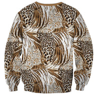 Wild Animal Skins Sweatshirt Leopard Pattern - Wonder Print Shop