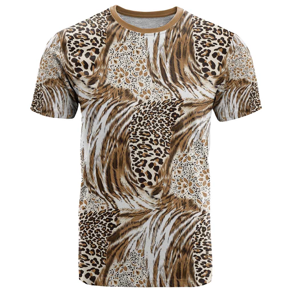 Wild Animal Skins T Shirt Leopard Pattern - Wonder Print Shop