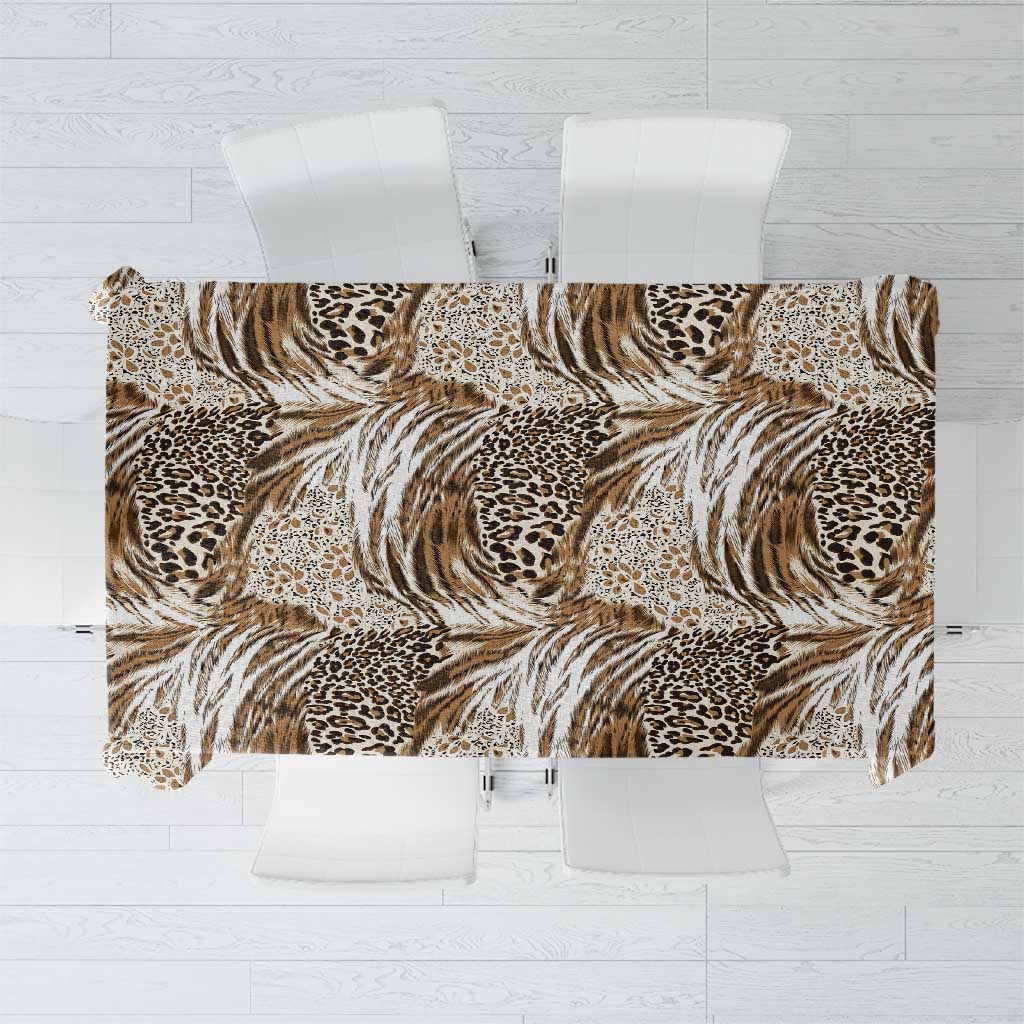 Wild Animal Skins Tablecloth Leopard Pattern - Wonder Print Shop