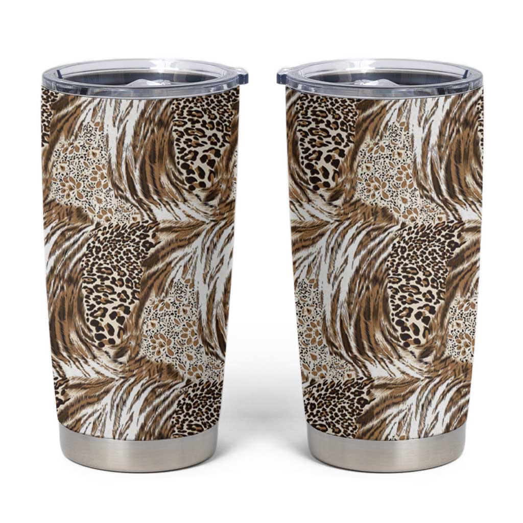 Wild Animal Skins Tumbler Cup Leopard Pattern - Wonder Print Shop