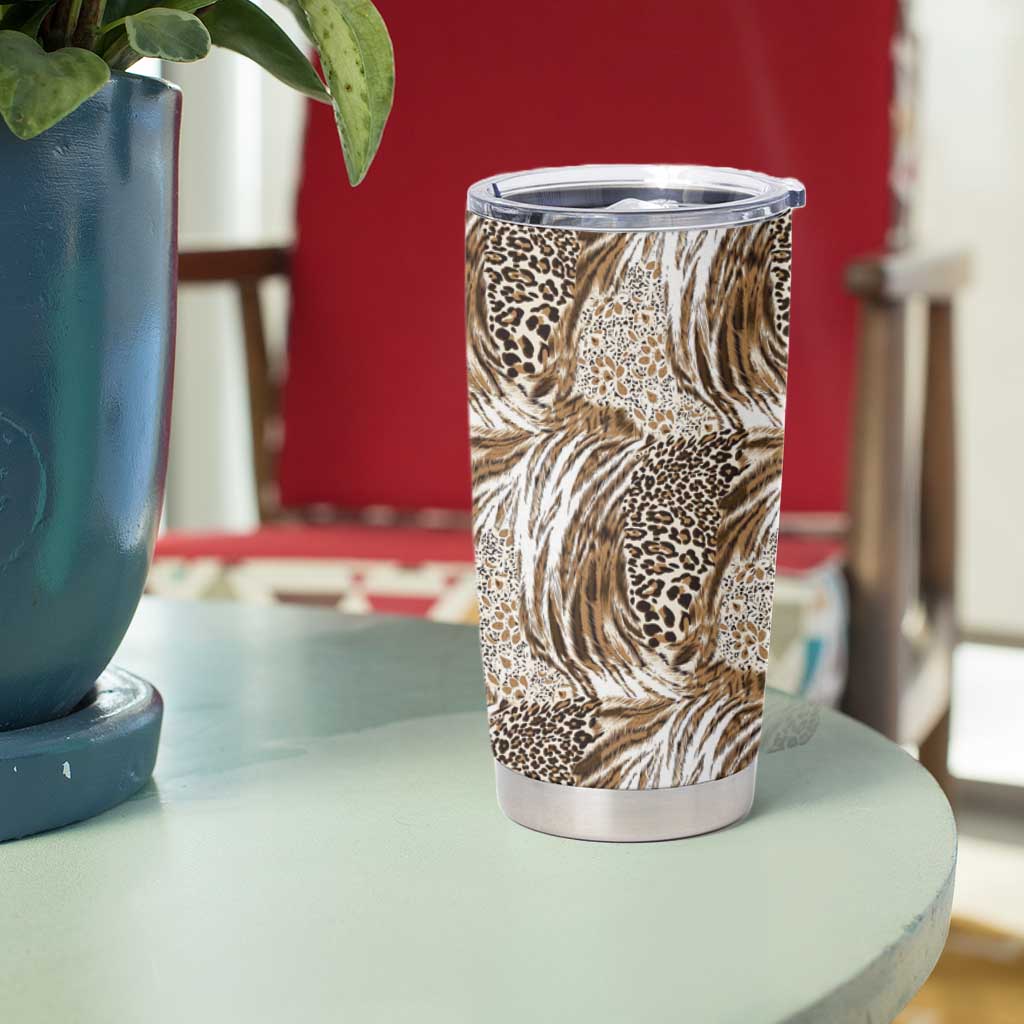Wild Animal Skins Tumbler Cup Leopard Pattern - Wonder Print Shop
