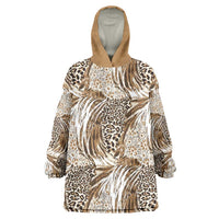 Wild Animal Skins Wearable Blanket Hoodie Leopard Pattern - Wonder Print Shop