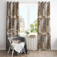 Wild Animal Skins Window Curtain Leopard Pattern - Wonder Print Shop