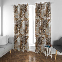 Wild Animal Skins Window Curtain Leopard Pattern - Wonder Print Shop