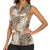Wild Animal Skins Women Sleeveless Polo Shirt Leopard Pattern - Wonder Print Shop