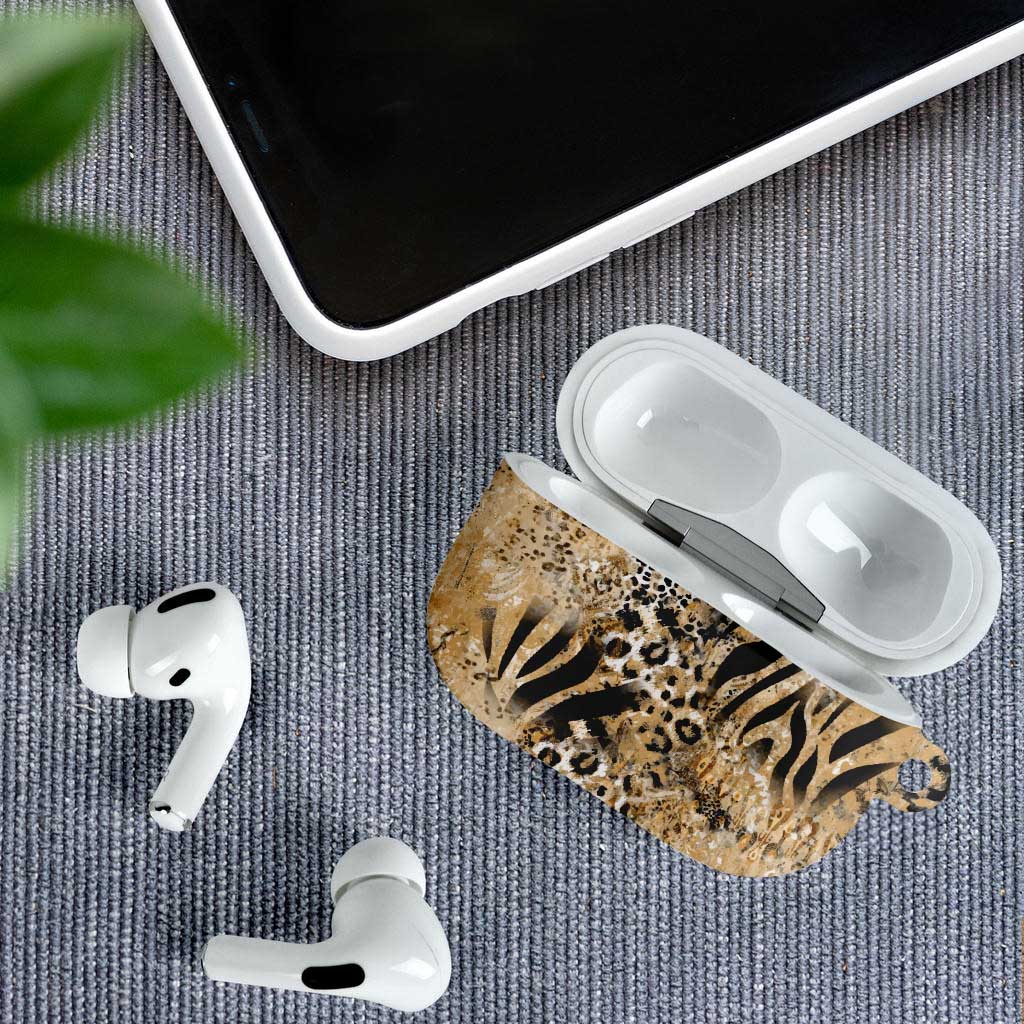 Wild Animal Skins AirPods Case Zebra Tiger Leopard Mix Skin - Wonder Print Shop