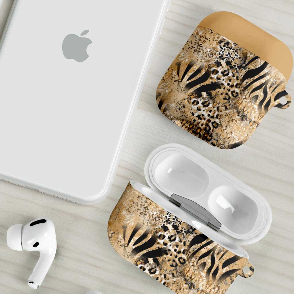 Wild Animal Skins AirPods Case Zebra Tiger Leopard Mix Skin - Wonder Print Shop