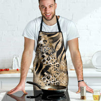 Wild Animal Skins Apron Zebra Tiger Leopard Mix Skin - Wonder Print Shop