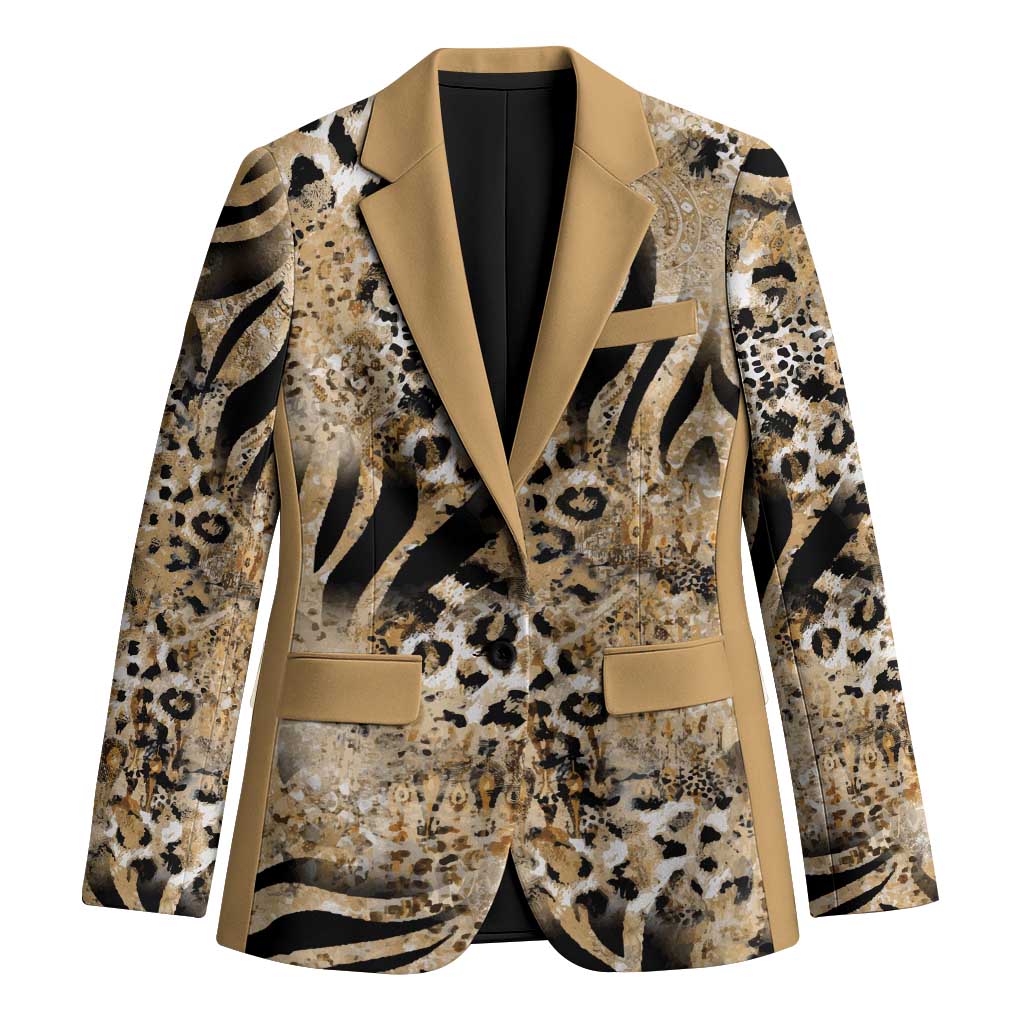 Wild Animal Skins Blazer Zebra Tiger Leopard Mix Skin - Wonder Print Shop