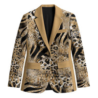 Wild Animal Skins Blazer Zebra Tiger Leopard Mix Skin - Wonder Print Shop