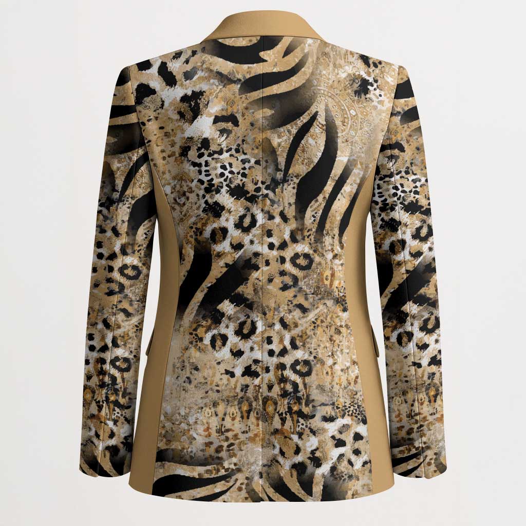 Wild Animal Skins Blazer Zebra Tiger Leopard Mix Skin - Wonder Print Shop