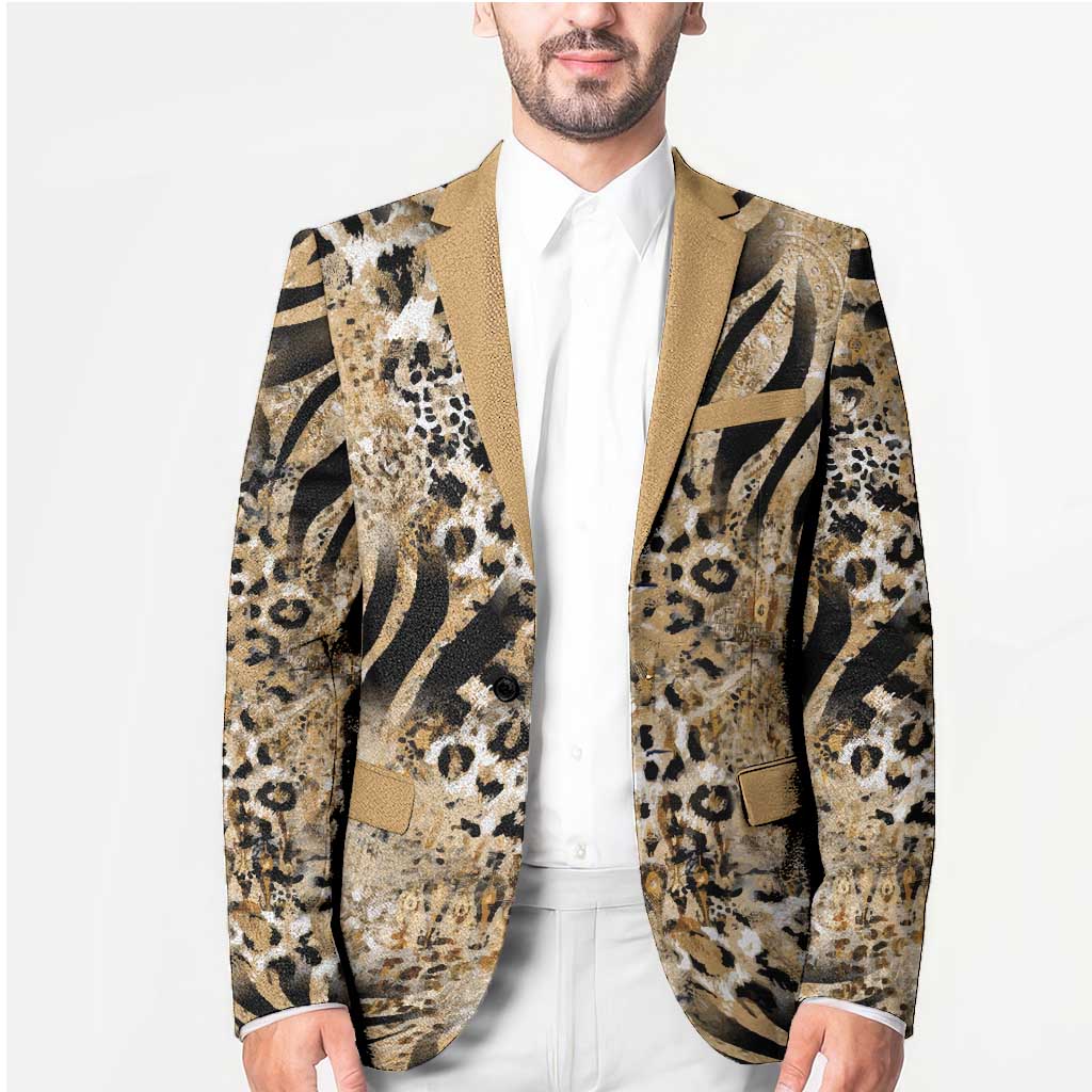 Wild Animal Skins Blazer Zebra Tiger Leopard Mix Skin - Wonder Print Shop