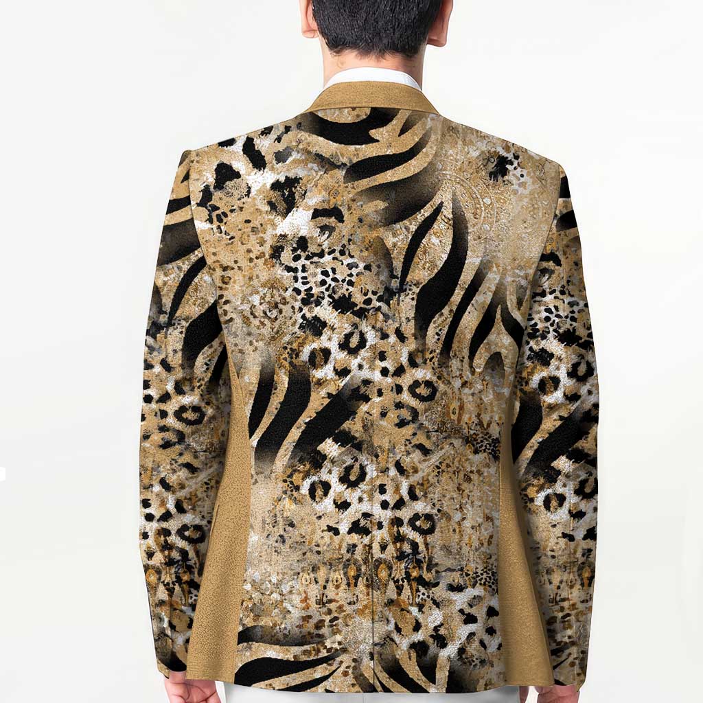 Wild Animal Skins Blazer Zebra Tiger Leopard Mix Skin - Wonder Print Shop