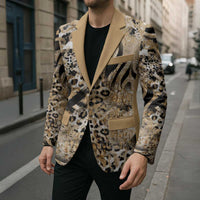Wild Animal Skins Blazer Zebra Tiger Leopard Mix Skin - Wonder Print Shop