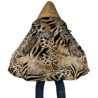 Wild Animal Skins Cloak Zebra Tiger Leopard Mix Skin - Wonder Print Shop