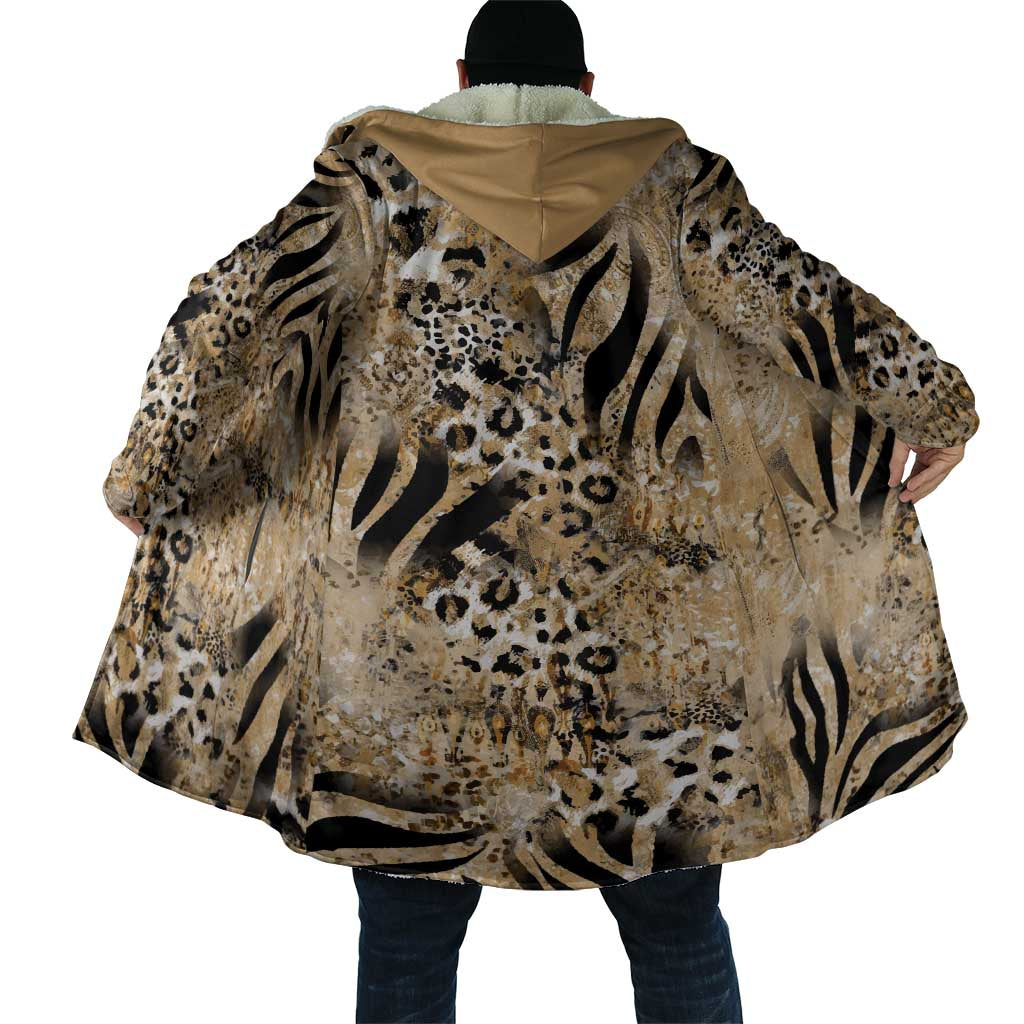 Wild Animal Skins Cloak Zebra Tiger Leopard Mix Skin - Wonder Print Shop