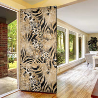 Wild Animal Skins Door Cover Zebra Tiger Leopard Mix Skin - Wonder Print Shop