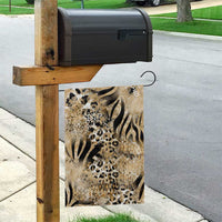 Wild Animal Skins Garden Flag Zebra Tiger Leopard Mix Skin - Wonder Print Shop