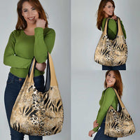 Wild Animal Skins Grocery Bag Zebra Tiger Leopard Mix Skin - Wonder Print Shop