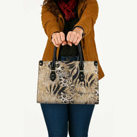 Wild Animal Skins Leather Bag Zebra Tiger Leopard Mix Skin - Wonder Print Shop