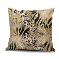 Wild Animal Skins Pillow Cover Zebra Tiger Leopard Mix Skin - Wonder Print Shop