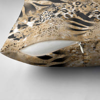 Wild Animal Skins Pillow Cover Zebra Tiger Leopard Mix Skin - Wonder Print Shop