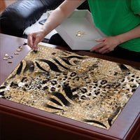 Wild Animal Skins Puzzle Zebra Tiger Leopard Mix Skin - Wonder Print Shop